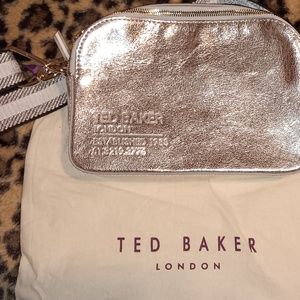 Ted Baker Darcelo Branded Webbing Camera Bag Silver